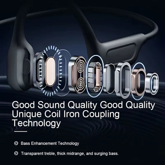 G06 Bone Conduction Sports Earphones IPX5 Waterproof Bone Conduction Headphones 16G Light to Wear Bone Conduction Headphone