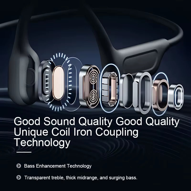 G06 Bone Conduction Sports Earphones IPX5 Waterproof Bone Conduction Headphones 16G Light to Wear Bone Conduction Headphone