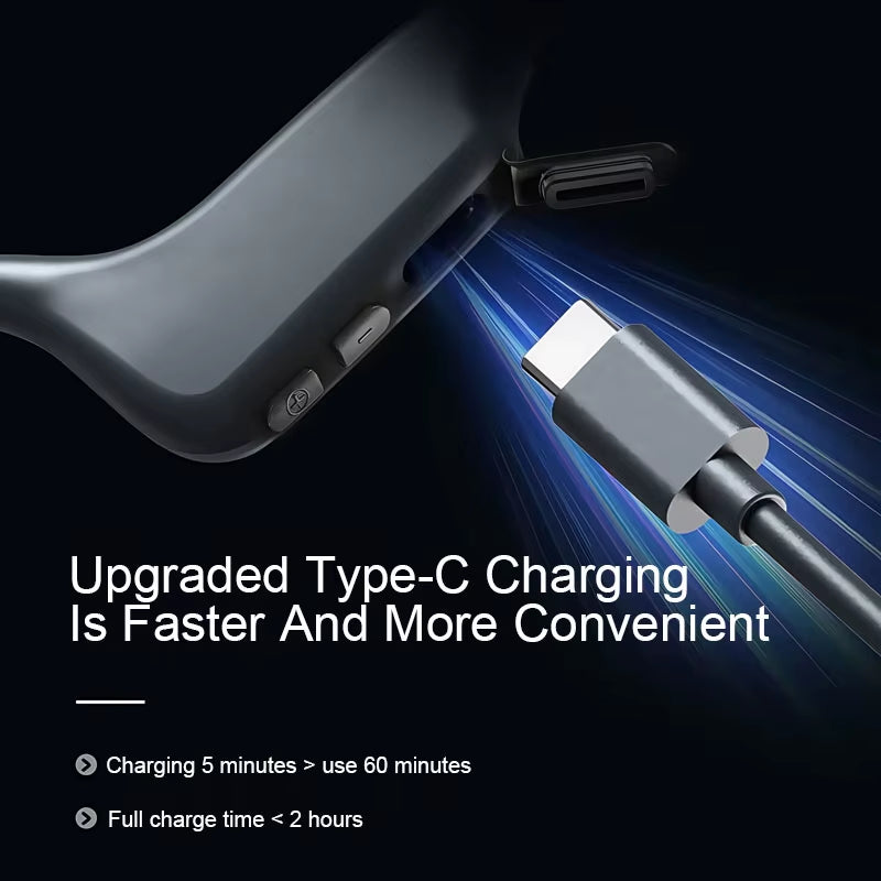 G06 Bone Conduction Sports Earphones IPX5 Waterproof Bone Conduction Headphones 16G Light to Wear Bone Conduction Headphone